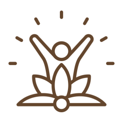 Exultant figure on a lotus background